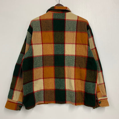 【中古品】【メンズ】 USED VINTAGE WOOL CHECK SHIRT ウール チェック シャツ 146-260113-as-09-izu サイズ：L カラー：マルチカラー 万代Net店