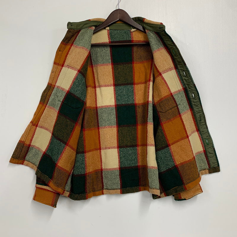 【中古品】【メンズ】 USED VINTAGE WOOL CHECK SHIRT ウール チェック シャツ 146-260113-as-09-izu サイズ：L カラー：マルチカラー 万代Net店