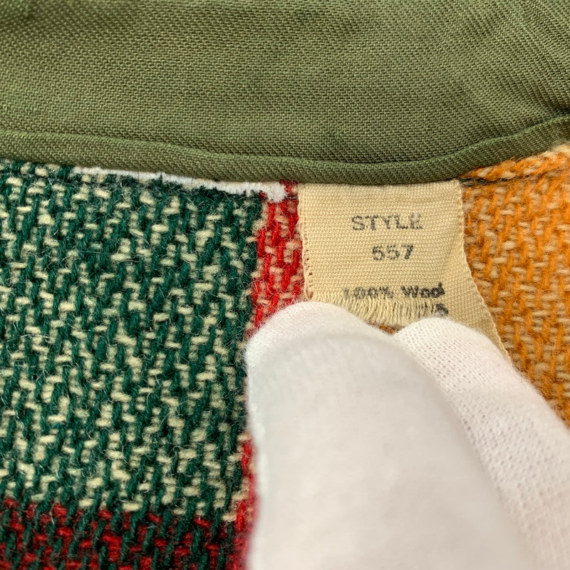 【中古品】【メンズ】 USED VINTAGE WOOL CHECK SHIRT ウール チェック シャツ 146-260113-as-09-izu サイズ：L カラー：マルチカラー 万代Net店