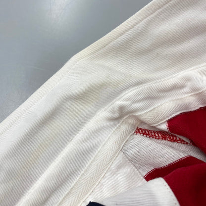 【中古品】【メンズ】 LANDS'END ランズエンド RUGBY SHIRT ラグビー シャツ トップス 長袖 146-260114-kh-02-izu サイズ：XL カラー：レッド×ホワイト 万代Net店