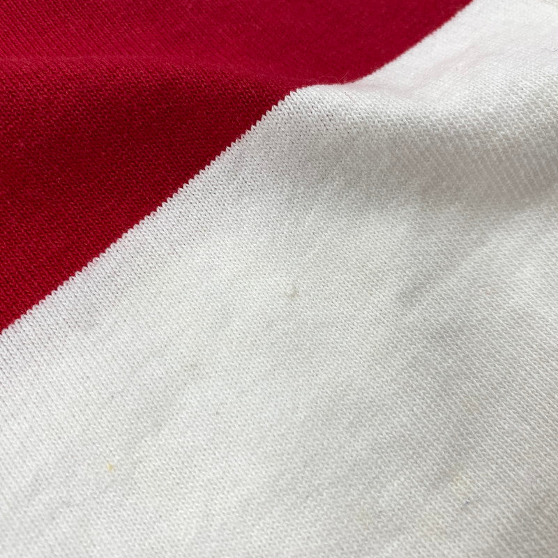 【中古品】【メンズ】 LANDS'END ランズエンド RUGBY SHIRT ラグビー シャツ トップス 長袖 146-260114-kh-02-izu サイズ：XL カラー：レッド×ホワイト 万代Net店