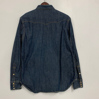 【中古品】【メンズ】 SKULL JEANS スカルジーンズ DENIM WESTERN LS SHIRT デニム ウエスタン ロングスリーブ シャツ 長袖 トップス 145-260113-as-10-izu カラー：インディゴ 万代Net店