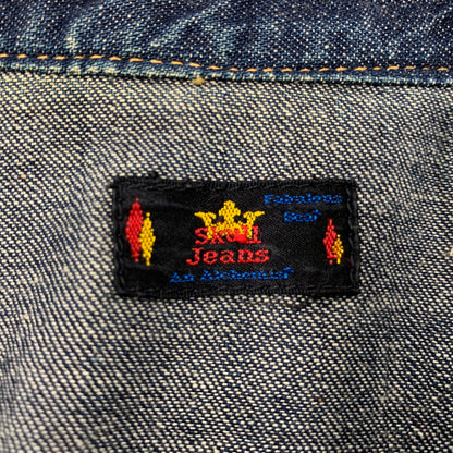 【中古品】【メンズ】 SKULL JEANS スカルジーンズ DENIM WESTERN LS SHIRT デニム ウエスタン ロングスリーブ シャツ 長袖 トップス 145-260113-as-10-izu カラー：インディゴ 万代Net店