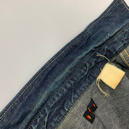 【中古品】【メンズ】 SKULL JEANS スカルジーンズ DENIM WESTERN LS SHIRT デニム ウエスタン ロングスリーブ シャツ 長袖 トップス 145-260113-as-10-izu カラー：インディゴ 万代Net店