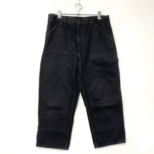 【中古品】【メンズ】 CARHARTT WIP カーハート ワークインプログレス I032699 DOUBLE KNEE PANT ダブル ニー パンツ ズボン ボトムス 153-260116-ya-13-izu サイズ：34×32 カラー：BLACK 万代Net店