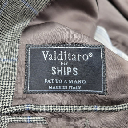 【中古品】【メンズ】 VALDITARO SHIPS ヴァルディターロ シップス CHECK TAILORED SET-UP チェック テーラード セットアップ 147-260112-as-10-izu サイズ：44 カラー：グレー 万代Net店