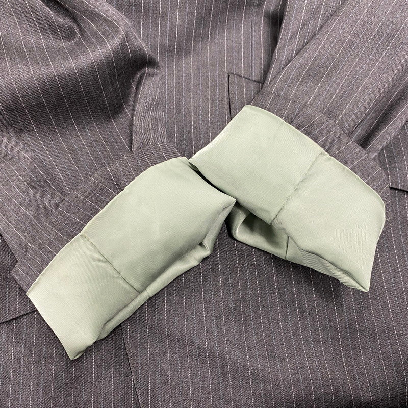 【中古品】【メンズ】 STRIPE TAILORED SET-UP PL-HK-32887 ストライプ テーラード セットアップ 141-260117-as-27-izu サイズ：M カラー：グレー 万代Net店