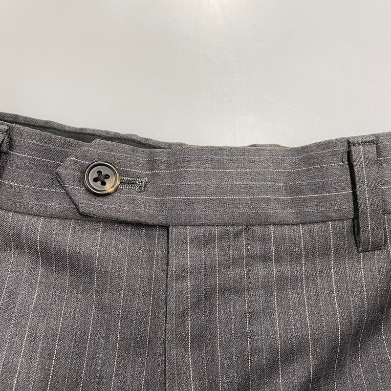 【中古品】【メンズ】 STRIPE TAILORED SET-UP PL-HK-32887 ストライプ テーラード セットアップ 141-260117-as-27-izu サイズ：M カラー：グレー 万代Net店