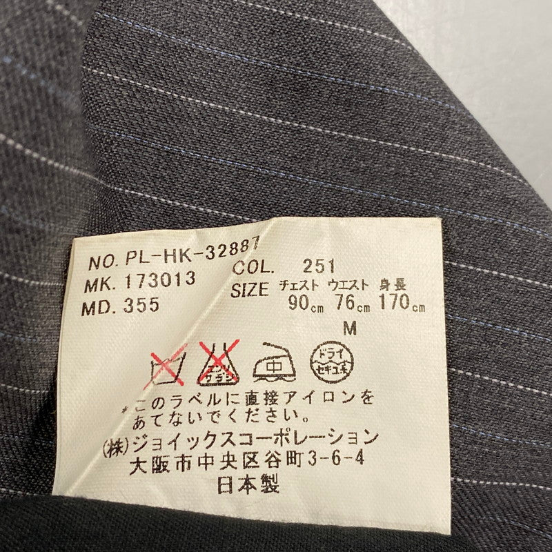 【中古品】【メンズ】 STRIPE TAILORED SET-UP PL-HK-32887 ストライプ テーラード セットアップ 141-260117-as-27-izu サイズ：M カラー：グレー 万代Net店