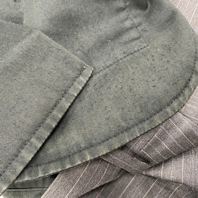 【中古品】【メンズ】 STRIPE TAILORED SET-UP PL-HK-32887 ストライプ テーラード セットアップ 141-260117-as-27-izu サイズ：M カラー：グレー 万代Net店