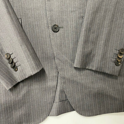 【中古品】【メンズ】 STRIPE TAILORED SET-UP PL-HK-32887 ストライプ テーラード セットアップ 141-260117-as-27-izu サイズ：M カラー：グレー 万代Net店