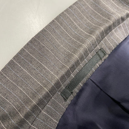 【中古品】【メンズ】 STRIPE TAILORED SET-UP PL-HK-32887 ストライプ テーラード セットアップ 141-260117-as-27-izu サイズ：M カラー：グレー 万代Net店