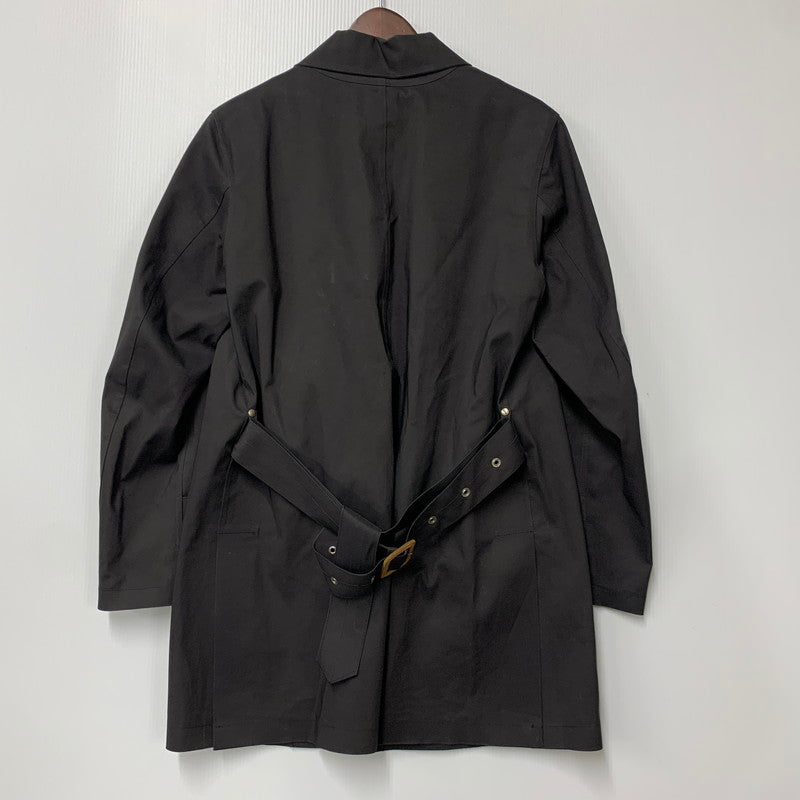 【中古品】【メンズ】 × MACKINTOSH マッキントッシュ ゴム引きベルテッドバルマカーンコート アウター 141-260113-as-04-izu サイズ：M カラー：ブラック 万代Net店