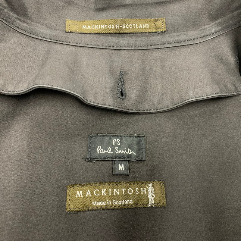 【中古品】【メンズ】 × MACKINTOSH マッキントッシュ ゴム引きベルテッドバルマカーンコート アウター 141-260113-as-04-izu サイズ：M カラー：ブラック 万代Net店