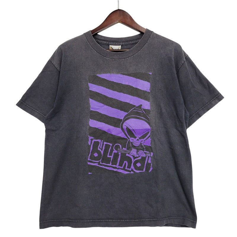 【現状渡し品】【メンズ】 BLIND SKATEBOARDS ブラインド スケートボード PRINT S/S TEE プリント ショートスリーブ Tシャツ メキシコ製 半袖 トップス 146-260112-as-12-izu サイズ：XL カラー：ブラック 万代Net店