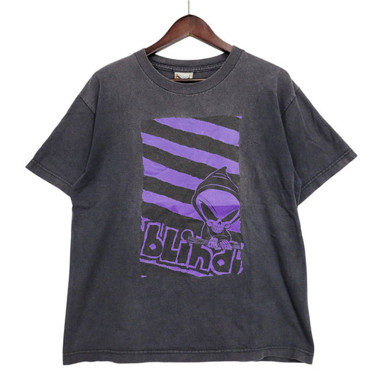 【現状渡し品】【メンズ】 BLIND SKATEBOARDS ブラインド スケートボード PRINT S/S TEE プリント ショートスリーブ Tシャツ メキシコ製 半袖 トップス 146-260112-as-12-izu サイズ：XL カラー：ブラック 万代Net店