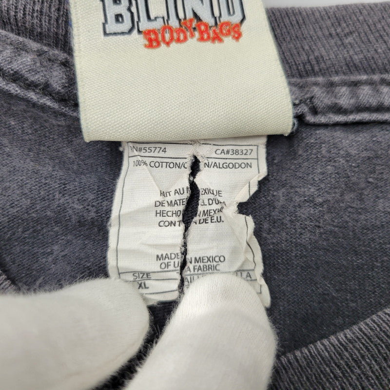 【現状渡し品】【メンズ】 BLIND SKATEBOARDS ブラインド スケートボード PRINT S/S TEE プリント ショートスリーブ Tシャツ メキシコ製 半袖 トップス 146-260112-as-12-izu サイズ：XL カラー：ブラック 万代Net店