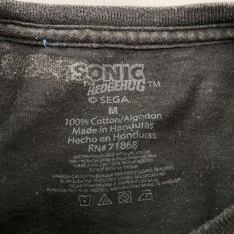 【中古品】【メンズ】 USED SONIC THE HEDGEHOG PRINT S/S TEE ソニック プリント ショートスリーブ Tシャツ 半袖 トップス 146-260117-as-23-izu サイズ：M カラー：ブラック 万代Net店