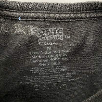 【中古品】【メンズ】 USED SONIC THE HEDGEHOG PRINT S/S TEE ソニック プリント ショートスリーブ Tシャツ 半袖 トップス 146-260117-as-23-izu サイズ：M カラー：ブラック 万代Net店