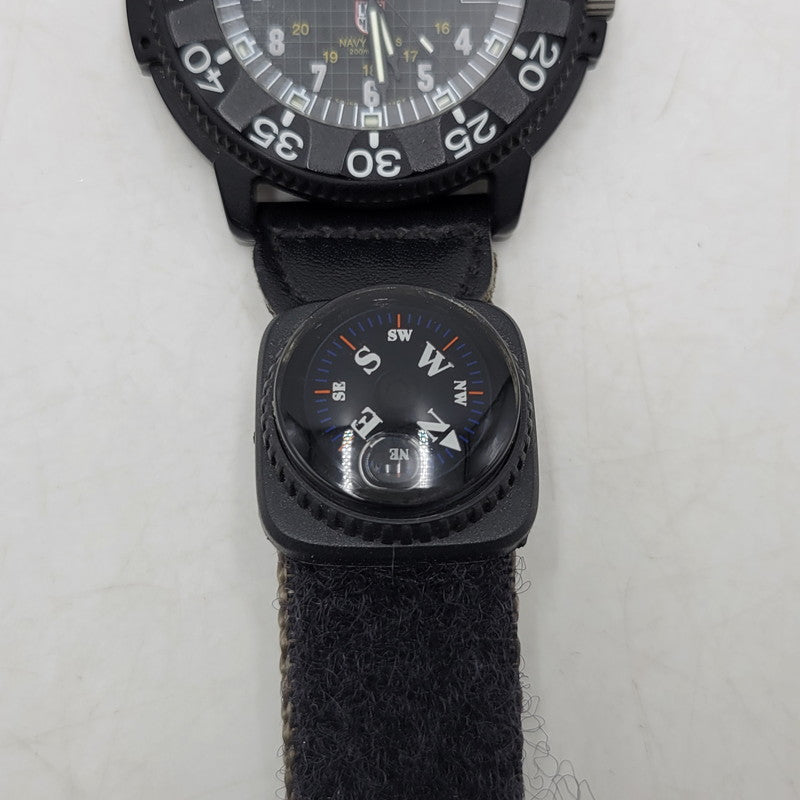 【現状渡し品】【メンズ/レディース】 × STUSSY ステューシー US NAVY SEAL DIVE WATCH 腕時計 197-260115-as-16-izu カラー：ブラック 万代Net店