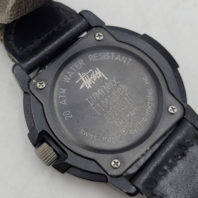 【現状渡し品】【メンズ/レディース】 × STUSSY ステューシー US NAVY SEAL DIVE WATCH 腕時計 197-260115-as-16-izu カラー：ブラック 万代Net店