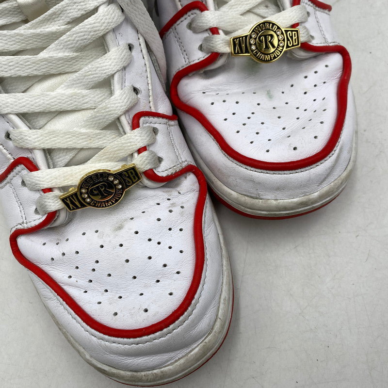 【現状渡し品】【メンズ】 × PAUL RODRIGUEZ ポール・ロドリゲス DUNK HIGH PRM QS CT6680-100 ダンク ハイ プレミアム QS スニーカー シューズ 靴 160-260117-as-39-izu サイズ：26.5cm カラー：WHITE/UNIVERSITY RED-WHITE 万代Net店