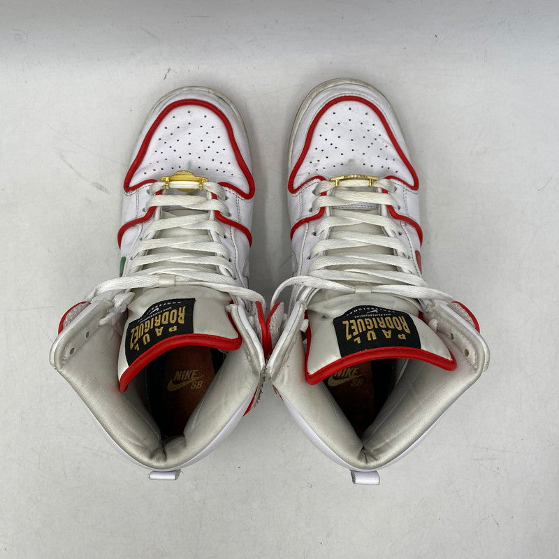【現状渡し品】【メンズ】 × PAUL RODRIGUEZ ポール・ロドリゲス DUNK HIGH PRM QS CT6680-100 ダンク ハイ プレミアム QS スニーカー シューズ 靴 160-260117-as-39-izu サイズ：26.5cm カラー：WHITE/UNIVERSITY RED-WHITE 万代Net店