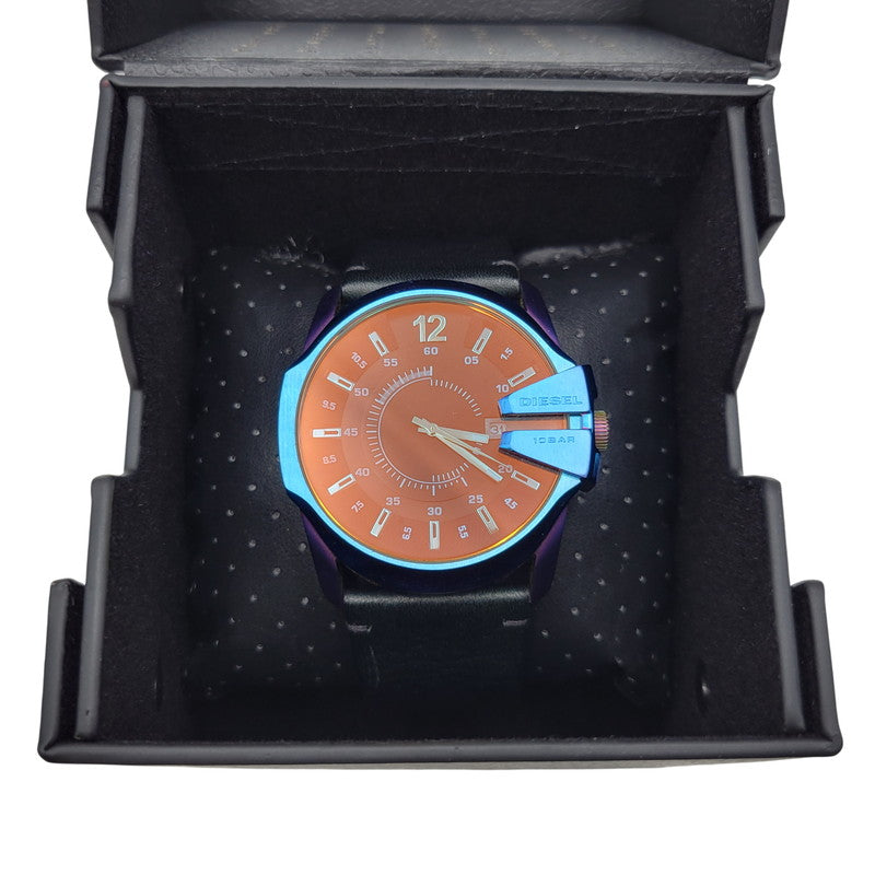 【中古品】【メンズ/レディース】 DIESEL ディーゼル DZ-1951 MASTER CHIEF DATE QUARTZ マスター チーフ デイト クオーツ 腕時計 時計 197-260602-ya-05-izu カラー：マルチ×ブラック 万代Net店