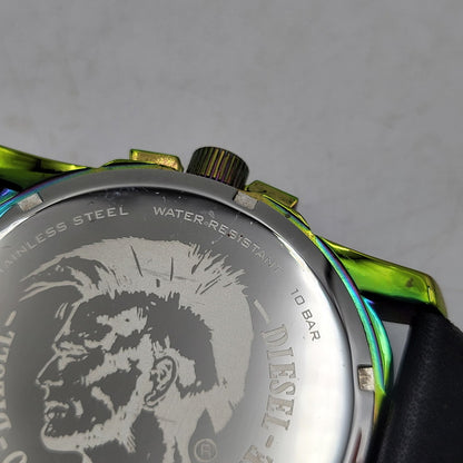 【中古品】【メンズ/レディース】 DIESEL ディーゼル DZ-1951 MASTER CHIEF DATE QUARTZ マスター チーフ デイト クオーツ 腕時計 時計 197-260602-ya-05-izu カラー：マルチ×ブラック 万代Net店