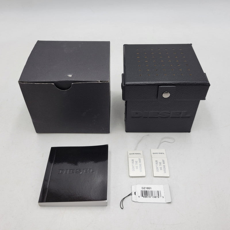 【中古品】【メンズ/レディース】 DIESEL ディーゼル DZ-1951 MASTER CHIEF DATE QUARTZ マスター チーフ デイト クオーツ 腕時計 時計 197-260602-ya-05-izu カラー：マルチ×ブラック 万代Net店