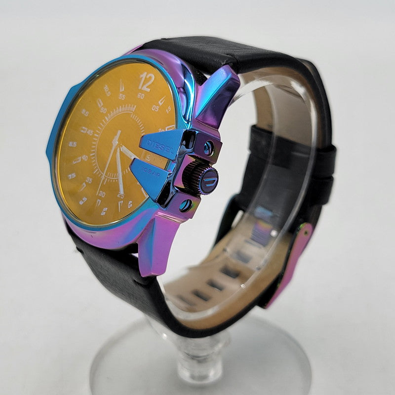 【中古品】【メンズ/レディース】 DIESEL ディーゼル DZ-1951 MASTER CHIEF DATE QUARTZ マスター チーフ デイト クオーツ 腕時計 時計 197-260602-ya-05-izu カラー：マルチ×ブラック 万代Net店