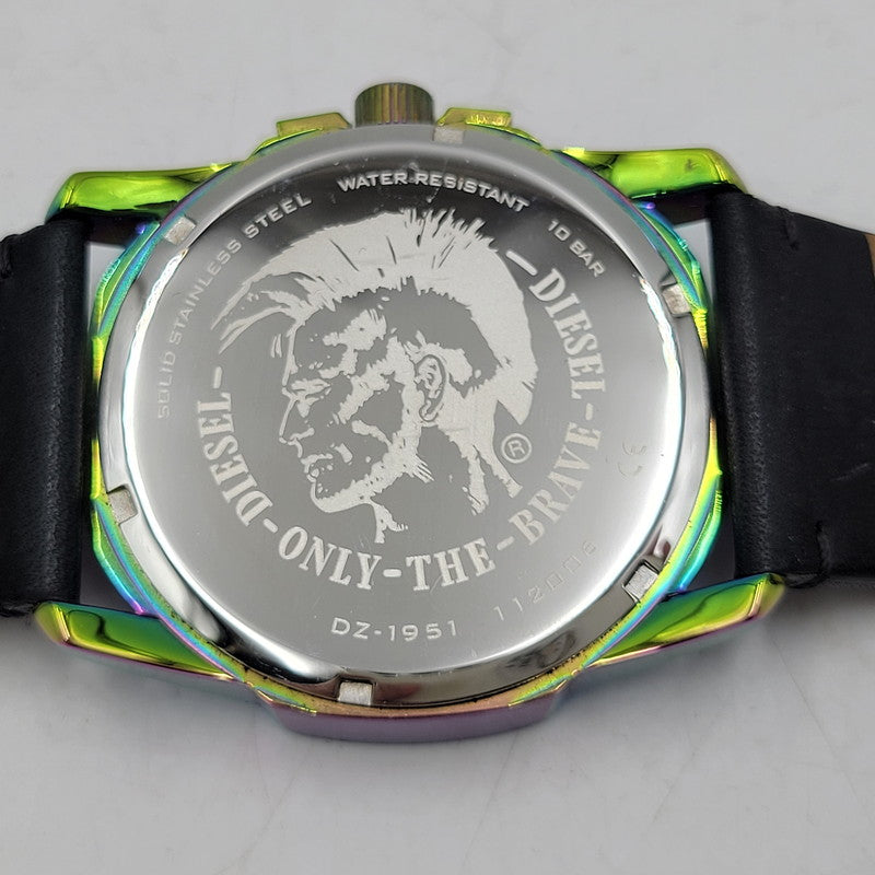 【中古品】【メンズ/レディース】 DIESEL ディーゼル DZ-1951 MASTER CHIEF DATE QUARTZ マスター チーフ デイト クオーツ 腕時計 時計 197-260602-ya-05-izu カラー：マルチ×ブラック 万代Net店