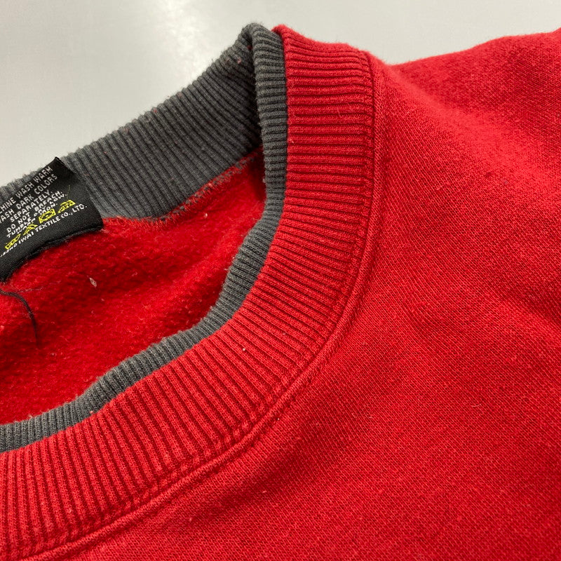 【中古品】【メンズ】 EMOTIONAL PERFORMANCE エモーショナルパフォーマンス SWEATSHIRT スウェットシャツ トレーナー 長袖 トップス 146-260117-as-34-izu サイズ：L カラー：レッド 万代Net店