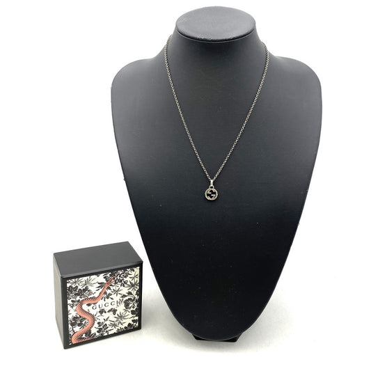 【中古品】【メンズ/レディース】 GUCCI グッチ 925 インターロッキングG ネックレス アクセサリー 182-260121-as-04-izu カラー：シルバー 万代Net店