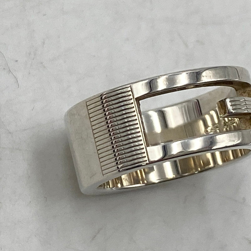 【中古品】【メンズ/レディース】 925 ブランデッド カットアウトGリング 指輪 アクセサリー 182-260121-as-05-izu サイズ：9 カラー：シルバー 万代Net店