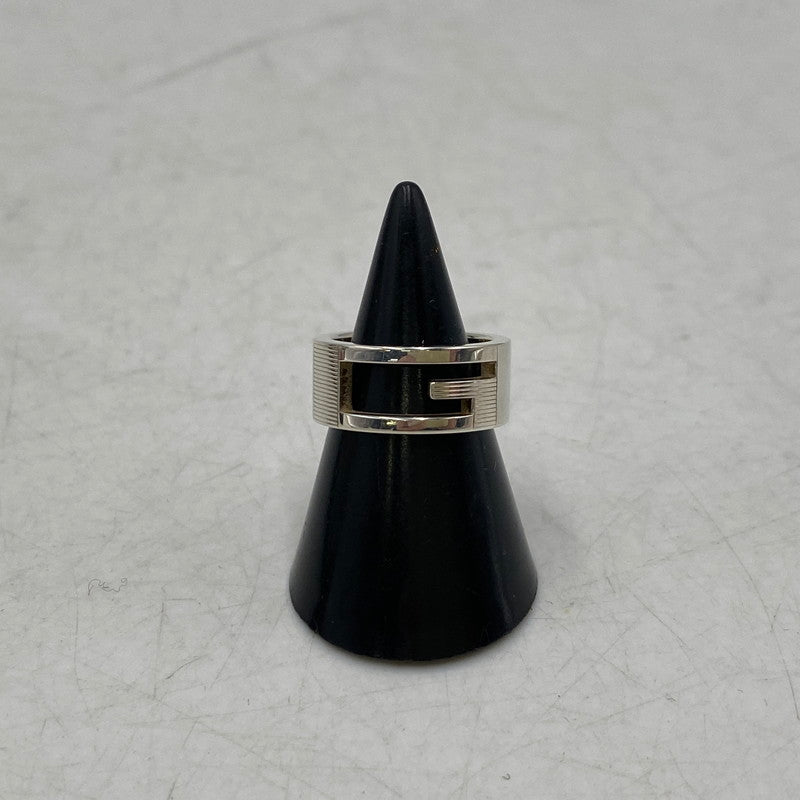 【中古品】【メンズ/レディース】 925 ブランデッド カットアウトGリング 指輪 アクセサリー 182-260121-as-05-izu サイズ：9 カラー：シルバー 万代Net店
