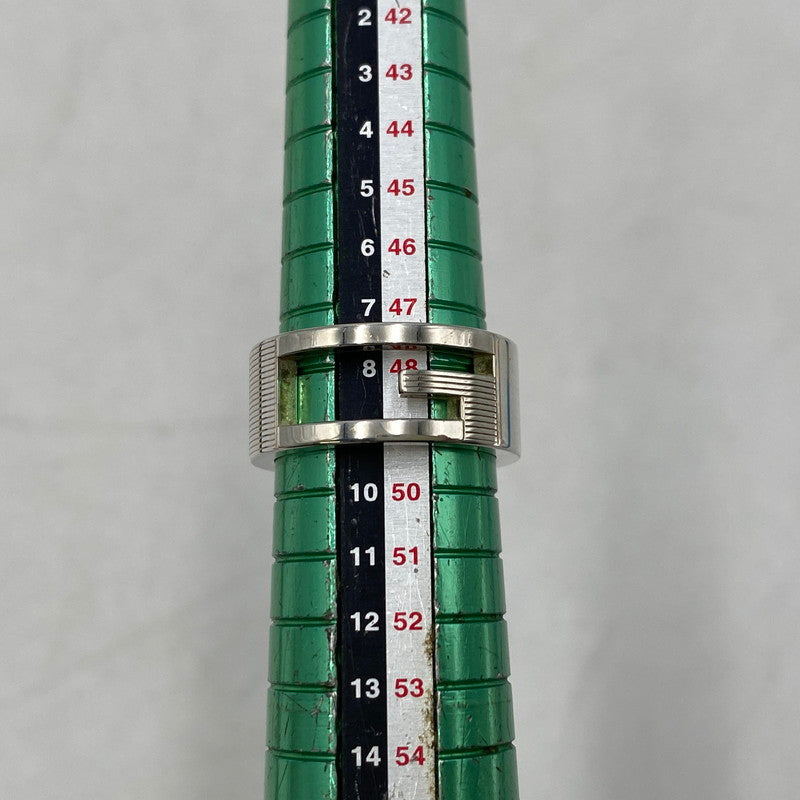 【中古品】【メンズ/レディース】 925 ブランデッド カットアウトGリング 指輪 アクセサリー 182-260121-as-05-izu サイズ：9 カラー：シルバー 万代Net店