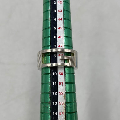 【中古品】【メンズ/レディース】 925 ブランデッド カットアウトGリング 指輪 アクセサリー 182-260121-as-05-izu サイズ：9 カラー：シルバー 万代Net店
