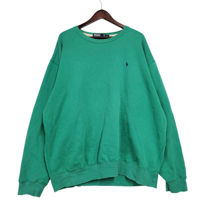 【現状渡し品】【メンズ】 SWEATSHIRT スウェットシャツ トレーナー 長袖 トップス 146-260119-as-24-izu サイズ：XL カラー：グリーン 万代Net店