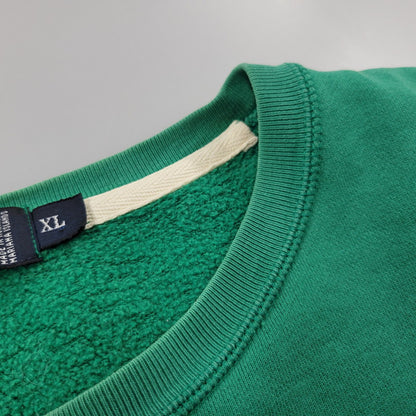 【現状渡し品】【メンズ】 SWEATSHIRT スウェットシャツ トレーナー 長袖 トップス 146-260119-as-24-izu サイズ：XL カラー：グリーン 万代Net店