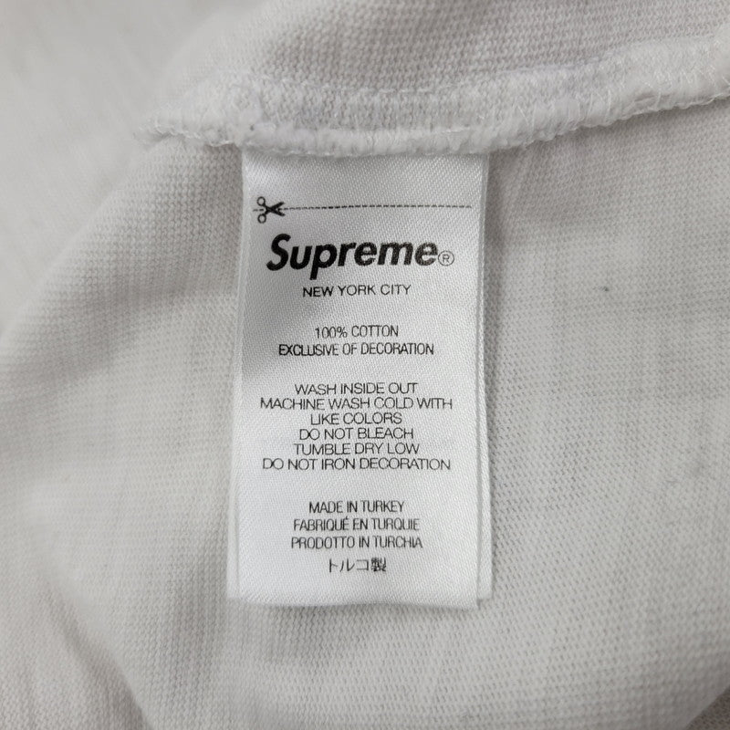 【中古品】【メンズ】 Supreme シュプリーム OLD ENGLISH SS TOP オールド イングリッシュ ショートスリーブ トップス 半袖 Tシャツ 149-260118-kh-03-izu サイズ：XL カラー：ホワイト 万代Net店