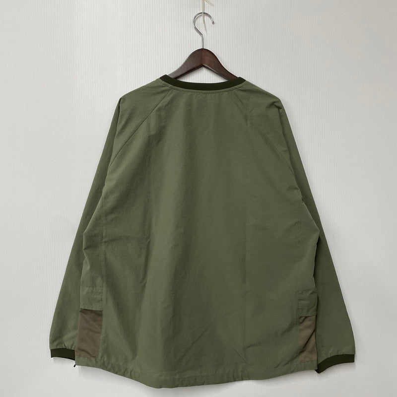 【中古品】【メンズ】 NANGA ナンガ POLYESTER PULLOVER ポリエステル プルオーバー トップス 長袖 144-260119-kh-15-izu サイズ：L カラー：カーキ 万代Net店