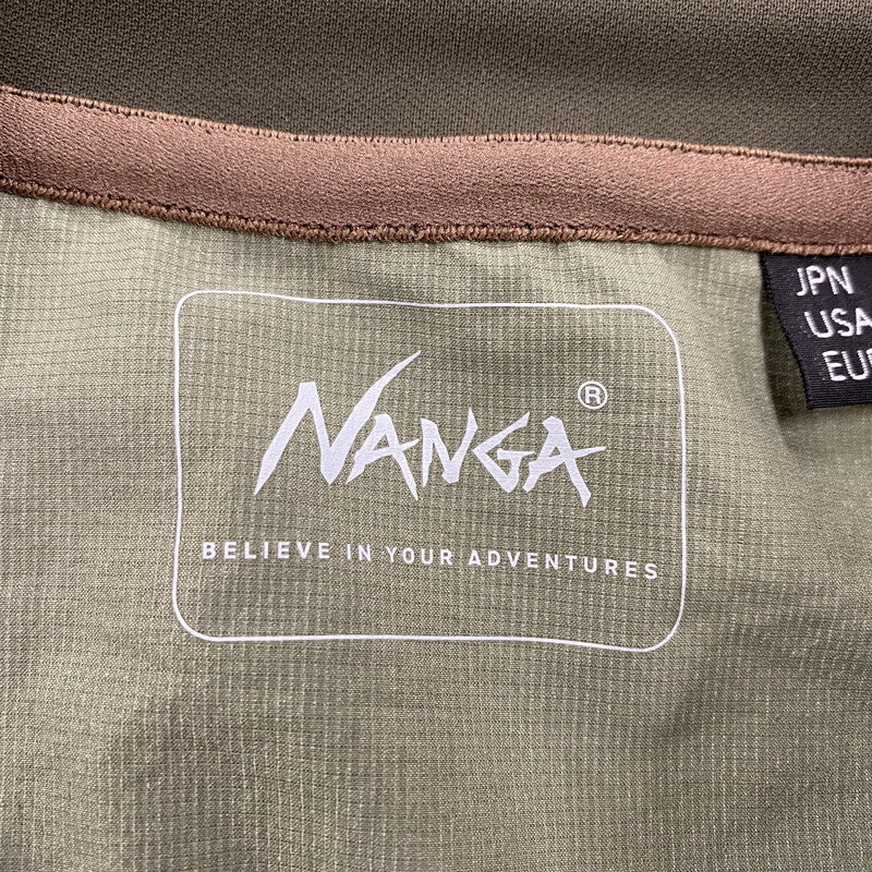【中古品】【メンズ】 NANGA ナンガ POLYESTER PULLOVER ポリエステル プルオーバー トップス 長袖 144-260119-kh-15-izu サイズ：L カラー：カーキ 万代Net店