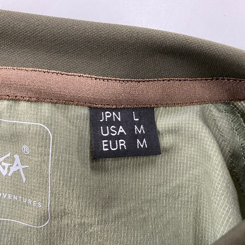 【中古品】【メンズ】 NANGA ナンガ POLYESTER PULLOVER ポリエステル プルオーバー トップス 長袖 144-260119-kh-15-izu サイズ：L カラー：カーキ 万代Net店