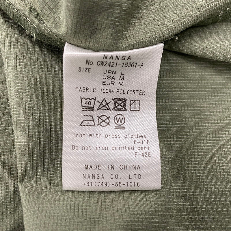 【中古品】【メンズ】 NANGA ナンガ POLYESTER PULLOVER ポリエステル プルオーバー トップス 長袖 144-260119-kh-15-izu サイズ：L カラー：カーキ 万代Net店