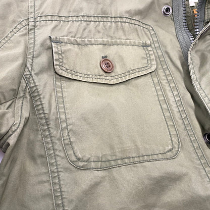 【現状渡し品】【メンズ】 OLD DIESEL オールド ディーゼル M-65 MILITARY JACKET ミリタリージャケット アウター 141-260119-as-18-izu サイズ：M カラー：グリーン 万代Net店