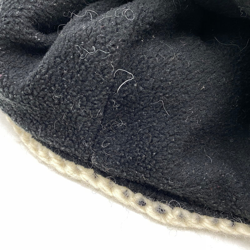 【中古品】【メンズ/レディース】 USED ネパール製 イヤーマフニットキャップ 帽子 185-260117-as-37-izu サイズ：F カラー：ブラック系 万代Net店