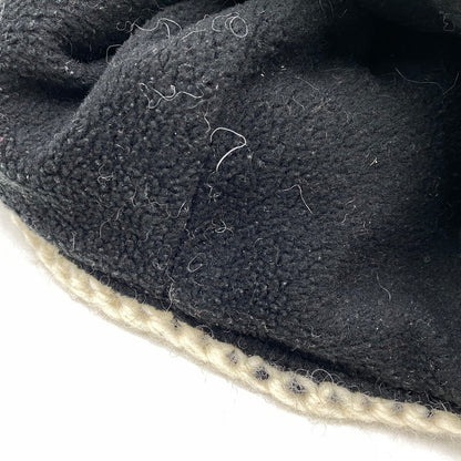 【中古品】【メンズ/レディース】 USED ネパール製 イヤーマフニットキャップ 帽子 185-260117-as-37-izu サイズ：F カラー：ブラック系 万代Net店