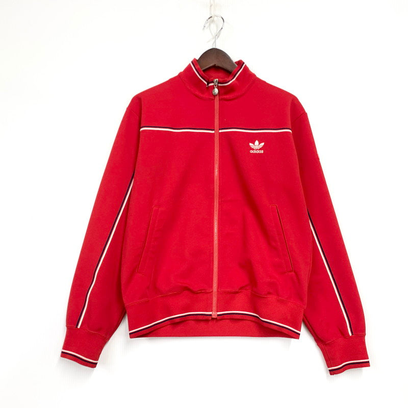 【中古品】【メンズ】 OLD ADIDAS オールド アディダス ATS-192 デサント期 西ドイツ製 TRACK JACKET トラック ジャケット トップス 長袖 146-260116-ya-01-izu サイズ：90-4 カラー：レッド 万代Net店