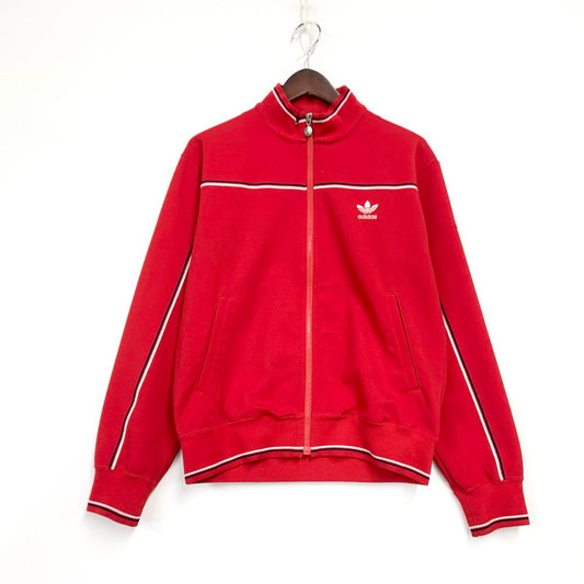 【中古品】【メンズ】 OLD ADIDAS オールド アディダス ATS-192 デサント期 西ドイツ製 TRACK JACKET トラック ジャケット トップス 長袖 146-260116-ya-01-izu サイズ：90-4 カラー：レッド 万代Net店
